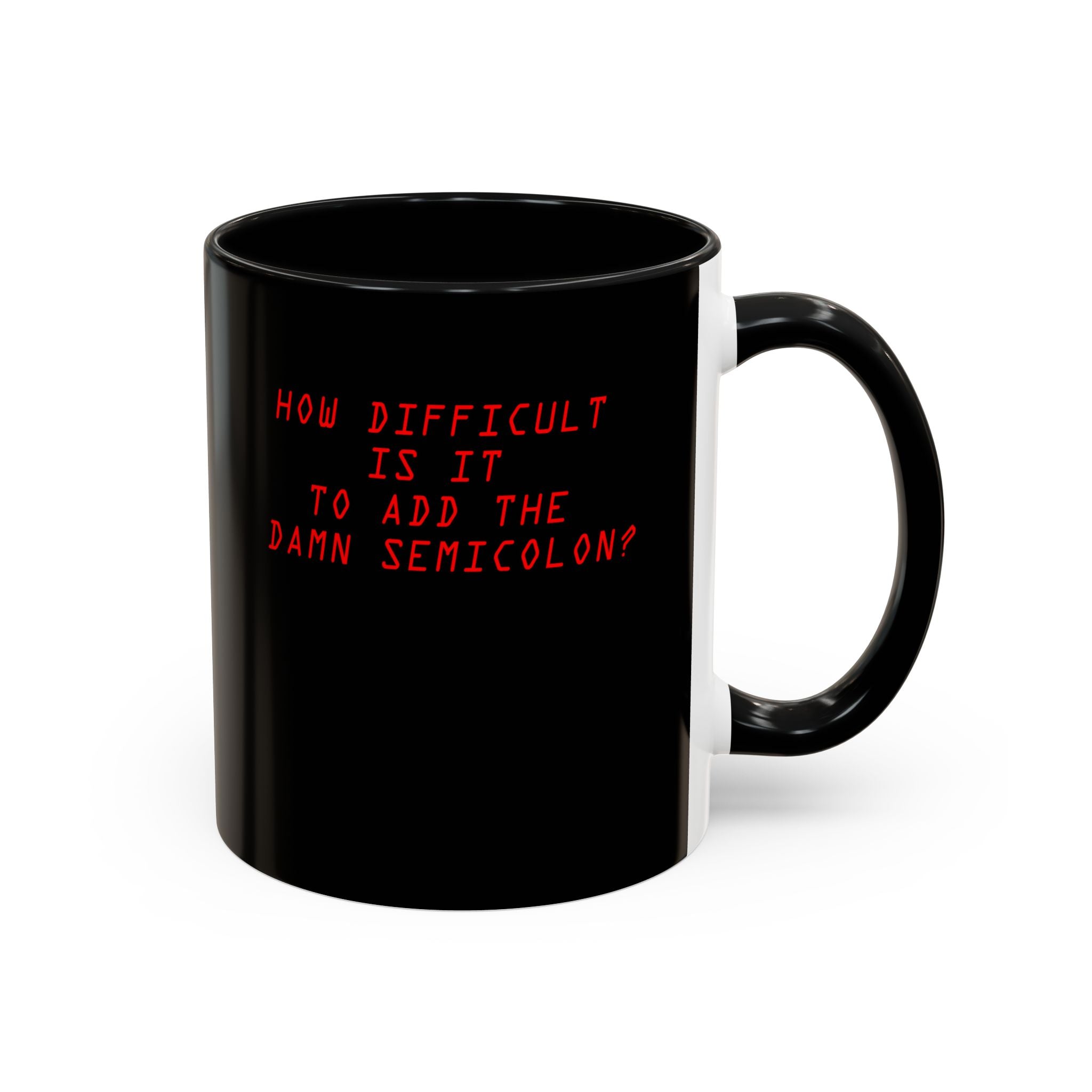 Semicolon Error, Compiler Stories Series Ceramic Mug 11oz