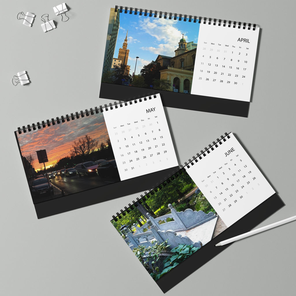 Warsaw Blue, Cities Series, Desk Calendar (2027)