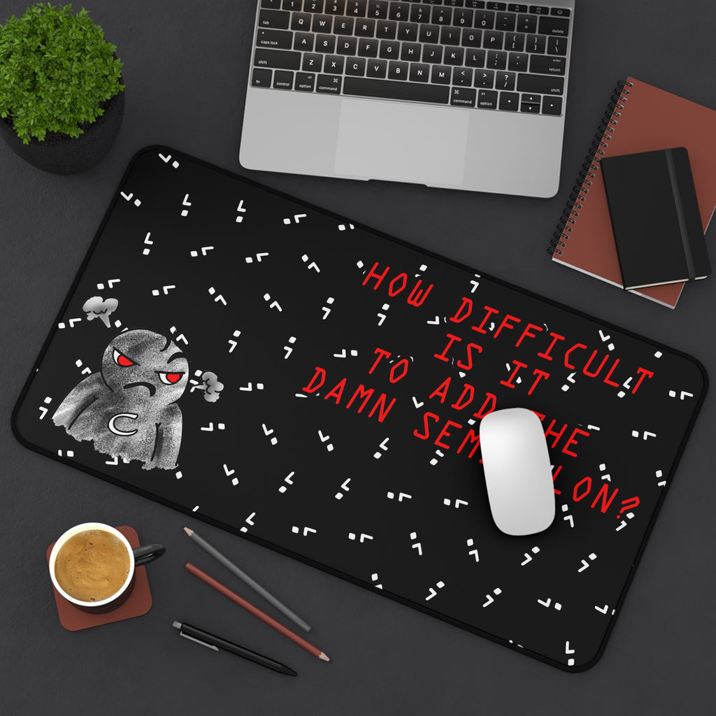 Semicolon Error, Compiler Stories Series Desk Pad