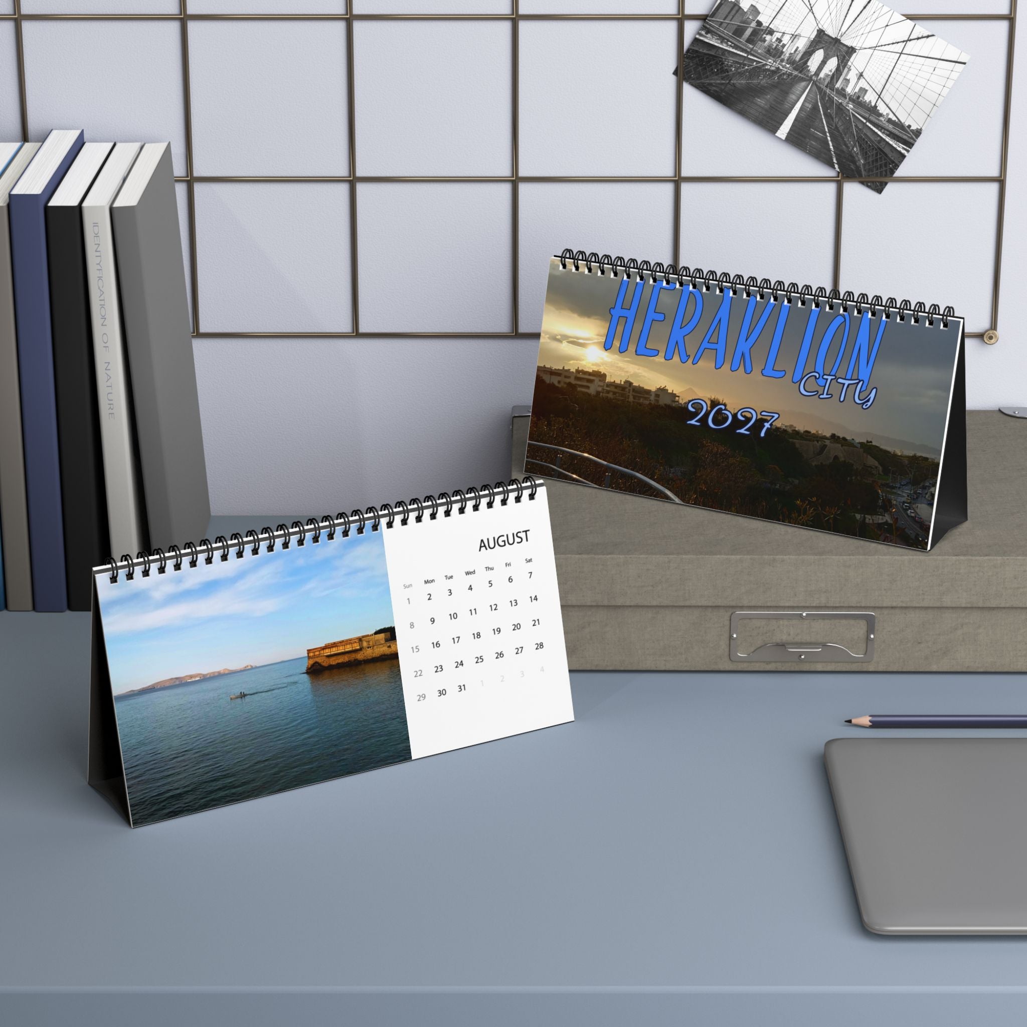 Heraklion City, Cities Series, Desk Calendar (2027)