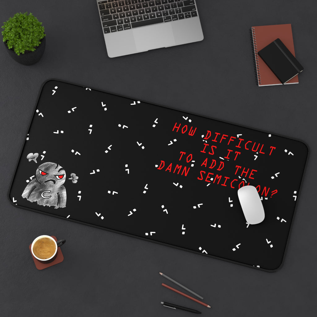 Semicolon Error, Compiler Stories Series Desk Pad