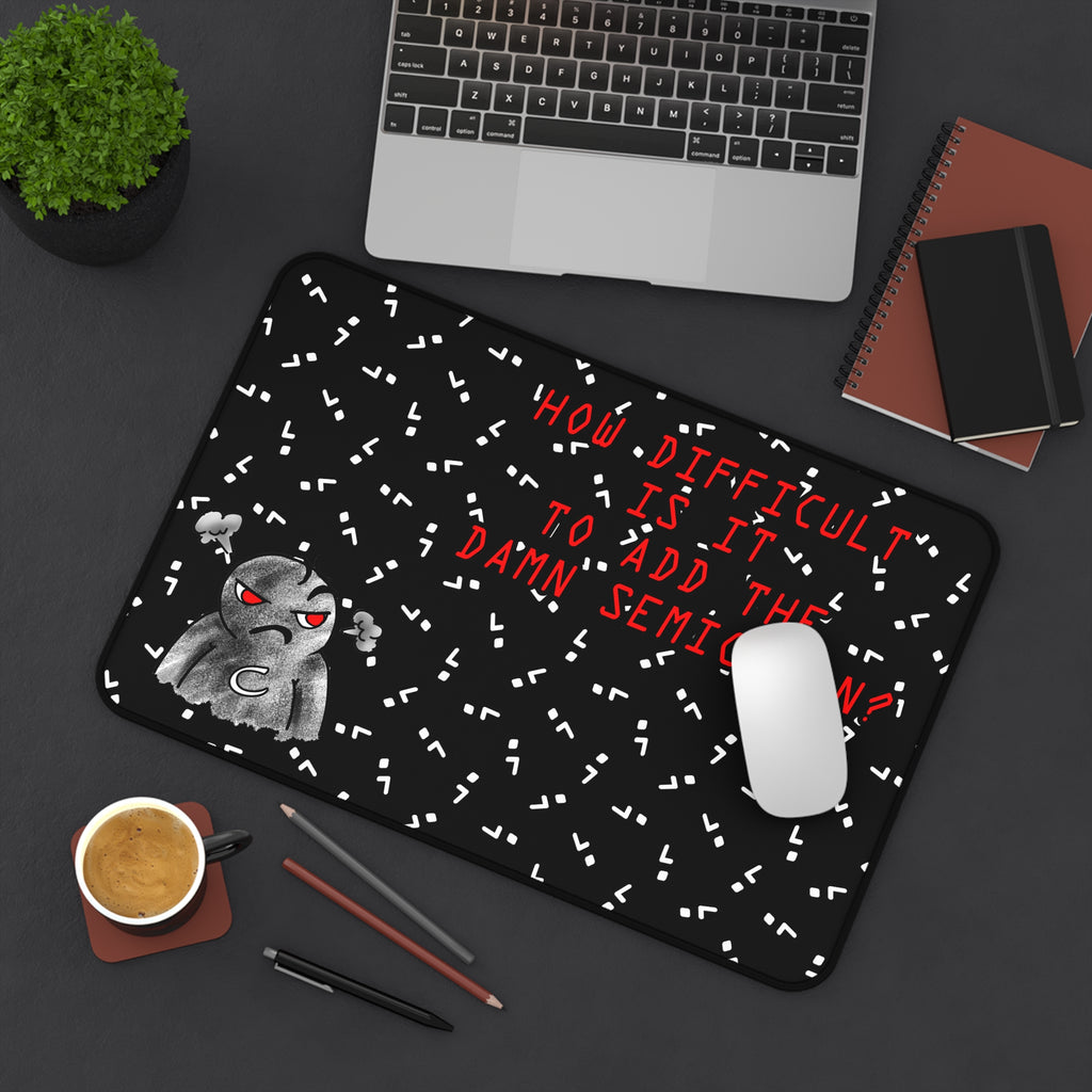 Semicolon Error, Compiler Stories Series Desk Pad