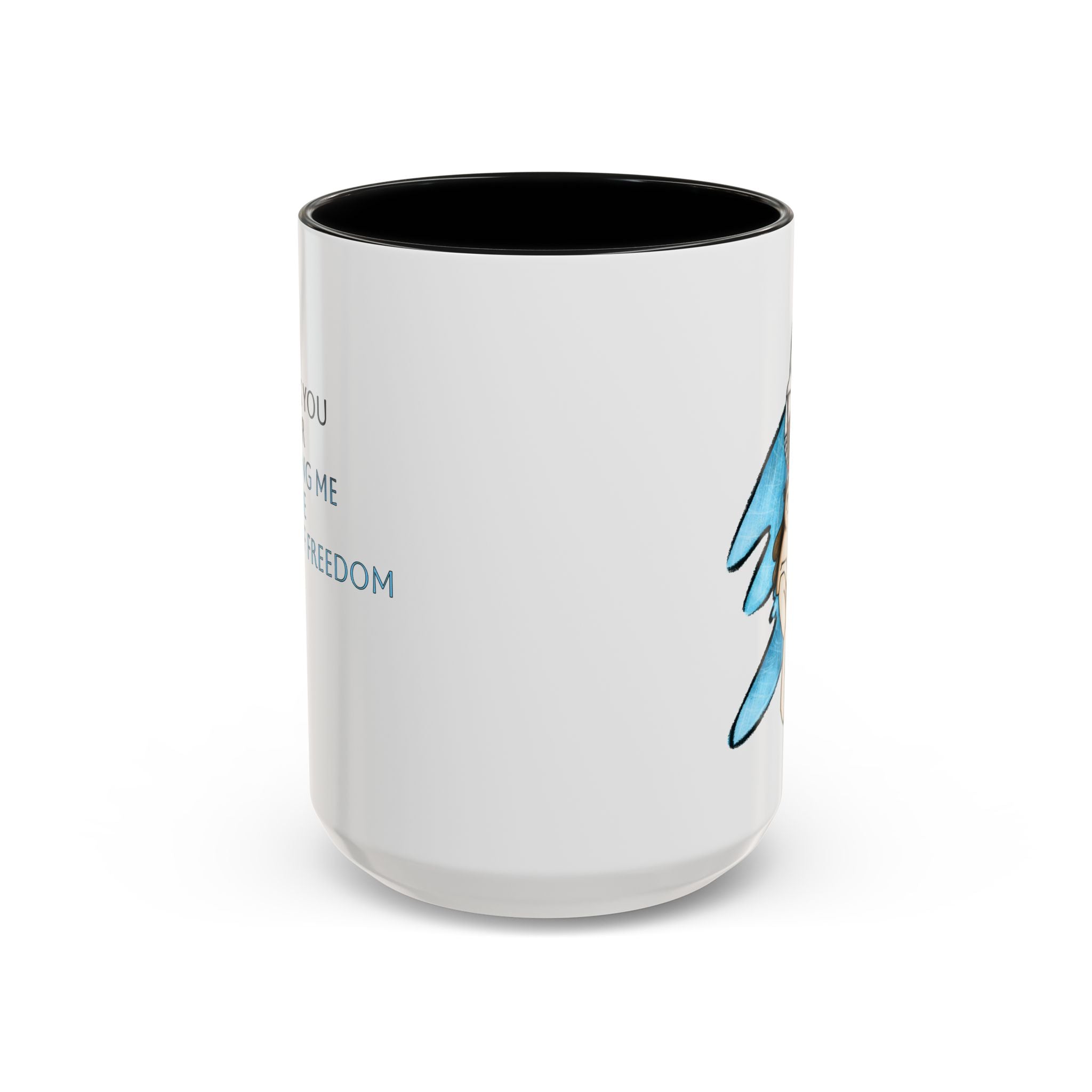 Freedom Light Blue, Video Games Meaningful Impact Series Ceramic Mug (11, 15oz)