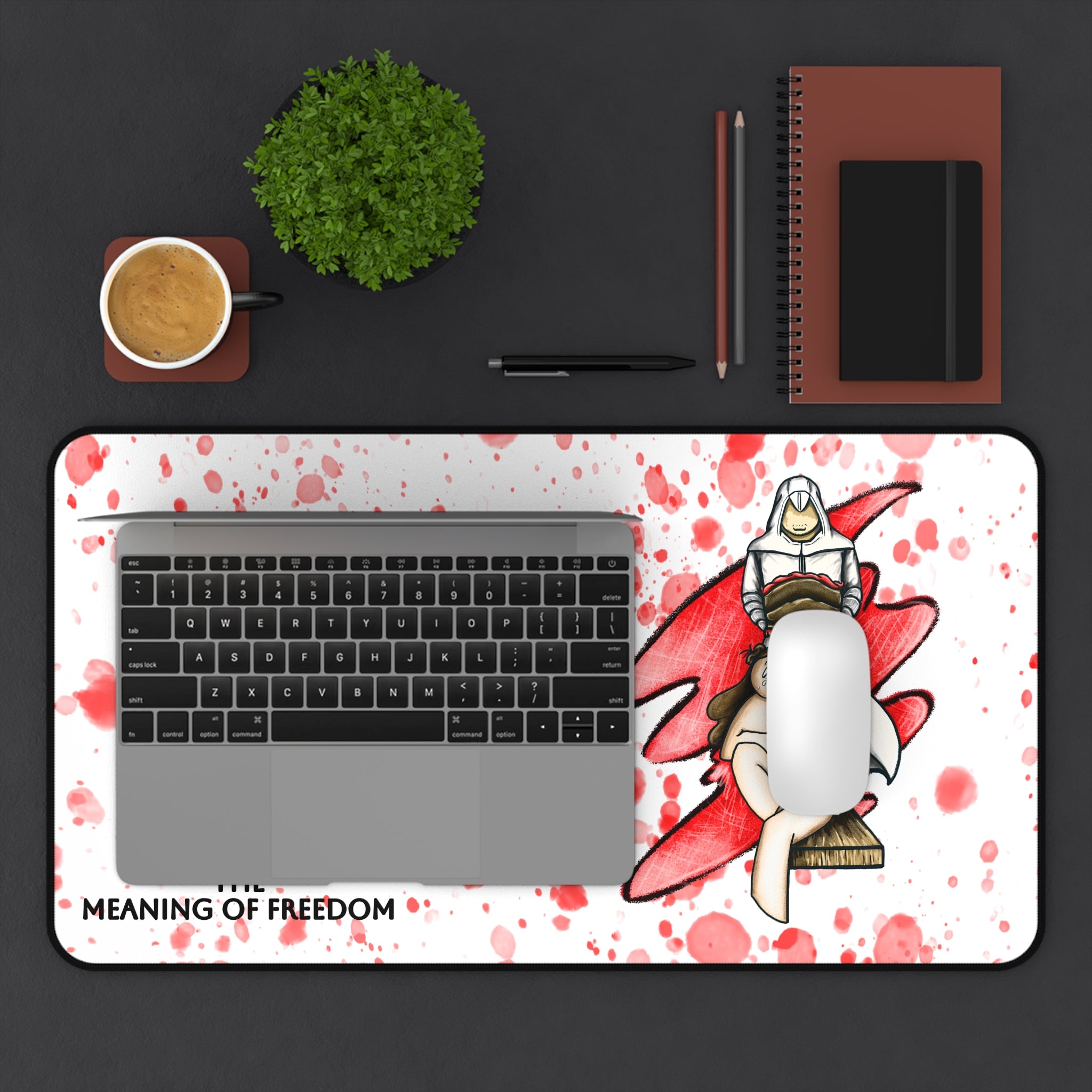 Freedom(Red) , Video Games Meaningful Impact Series Desk Pad