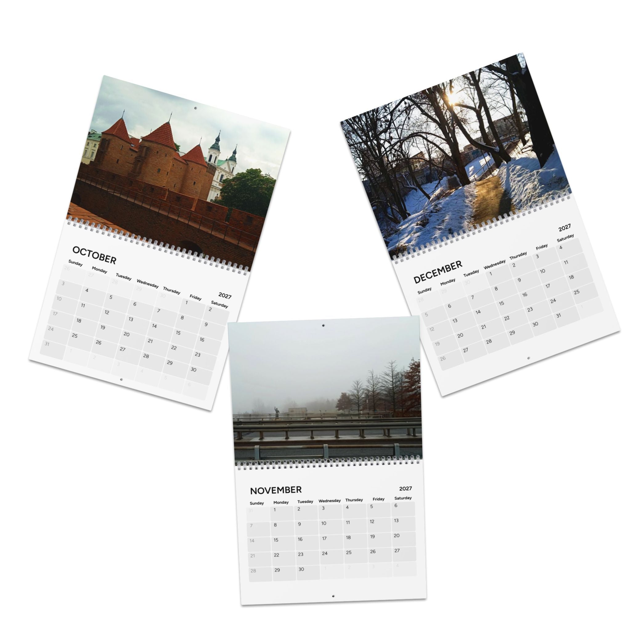 Warsaw Blue, Cities Series, Wall Calendar (2027)