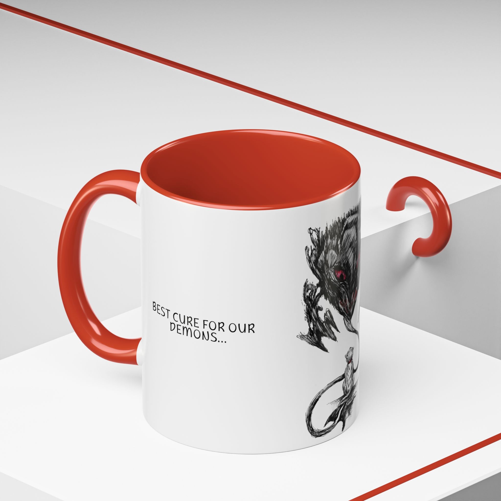 Demon Cure, Dark Fantasy Series Ceramic Mug (11, 15oz)