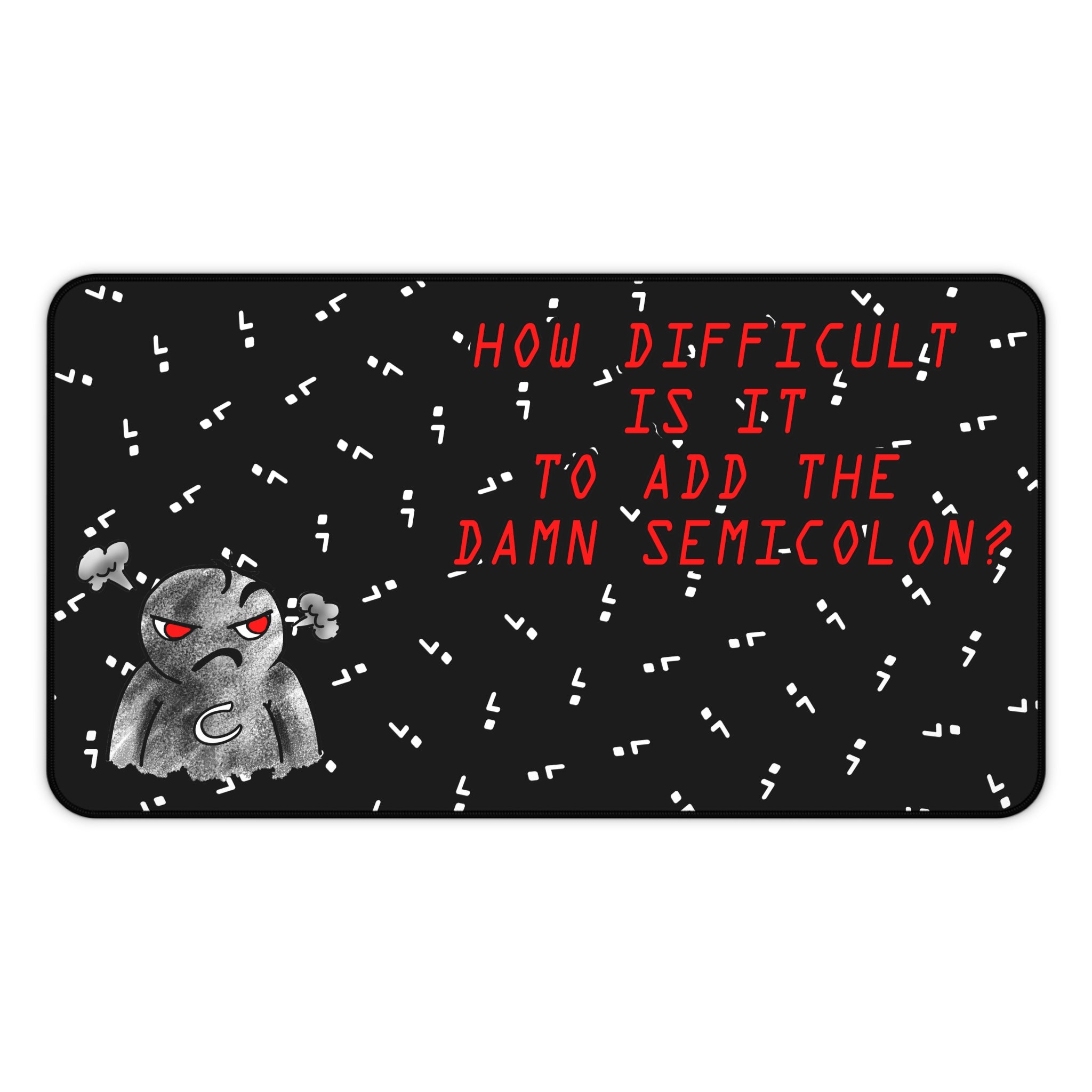 Semicolon Error, Compiler Stories Series Desk Pad