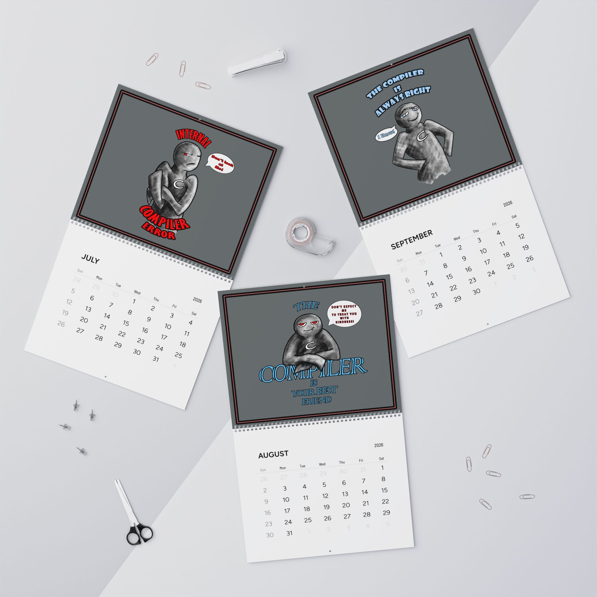 Compiler Stories Series, Wall Calendars (2026)