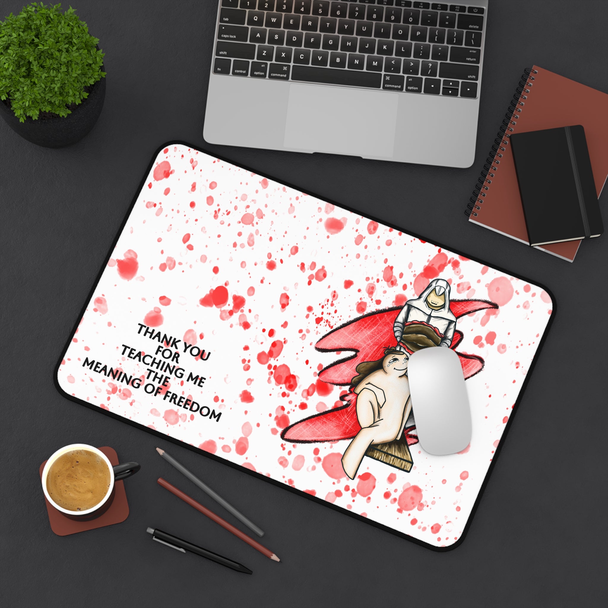Freedom(Red) , Video Games Meaningful Impact Series Desk Pad