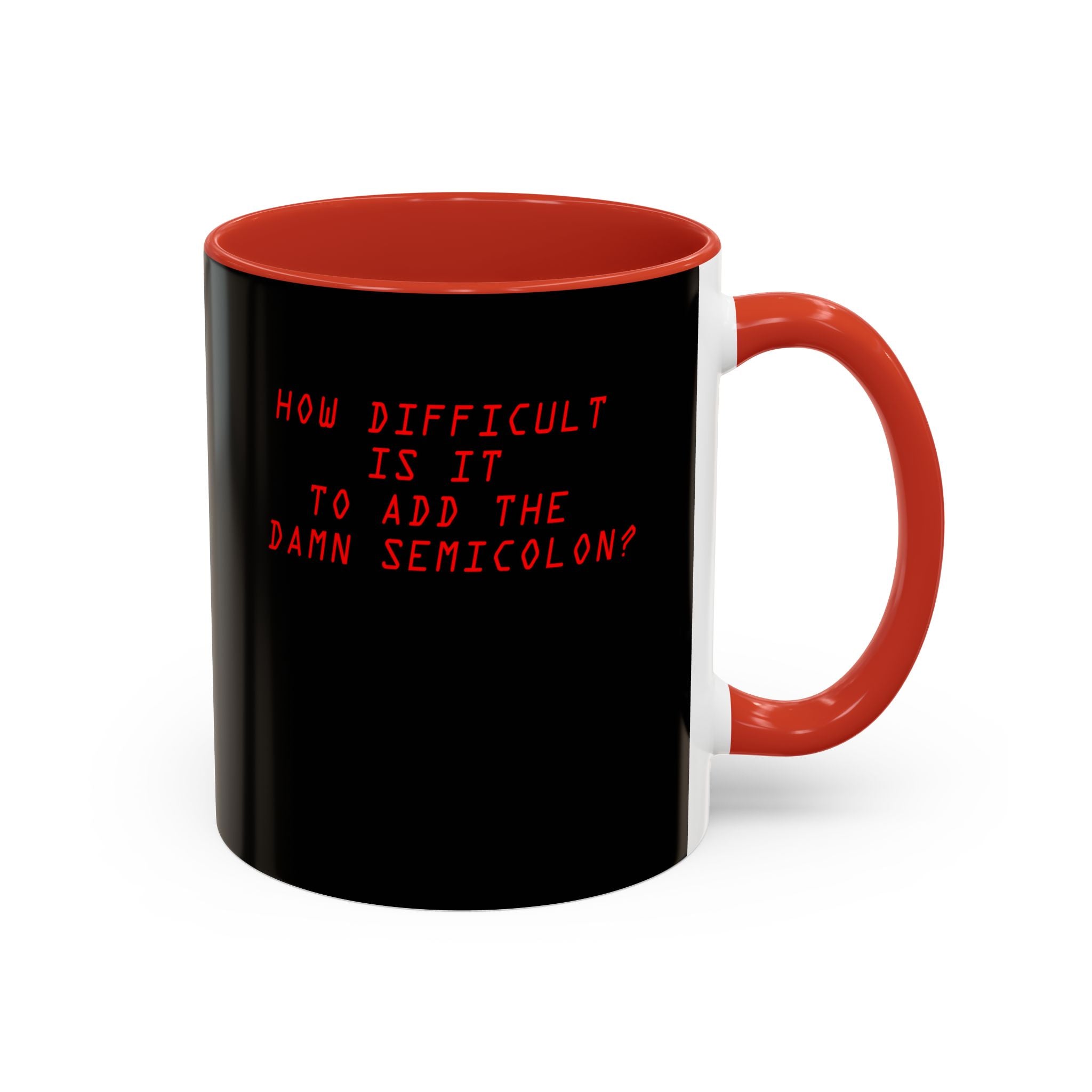 Semicolon Error, Compiler Stories Series Ceramic Mug 11oz