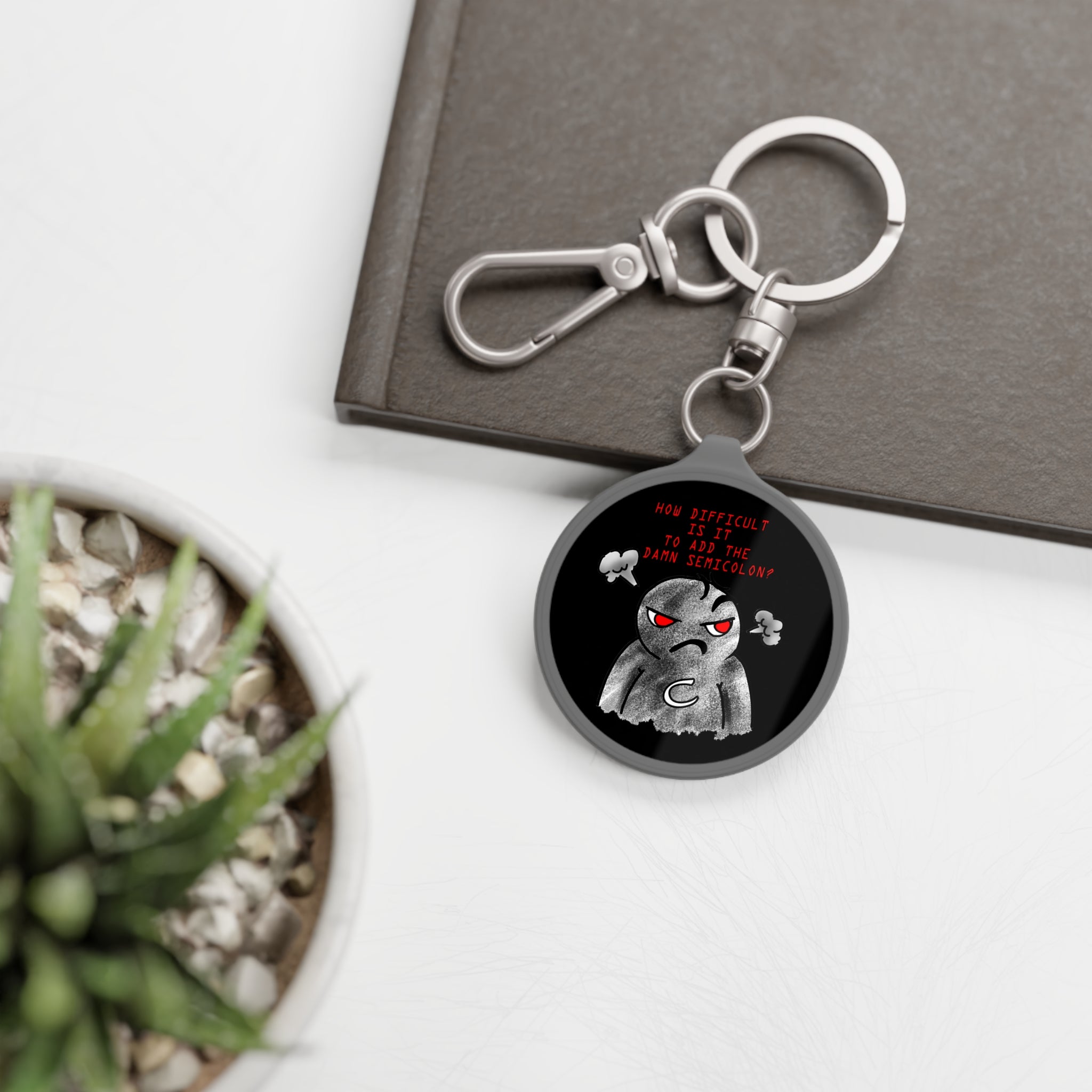 Semicolon Error, Compiler Stories Series Keyring Tag