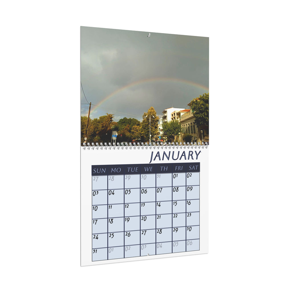 Heraklion City, Cities Series, Colored Grid, Desk Calendar (2027)