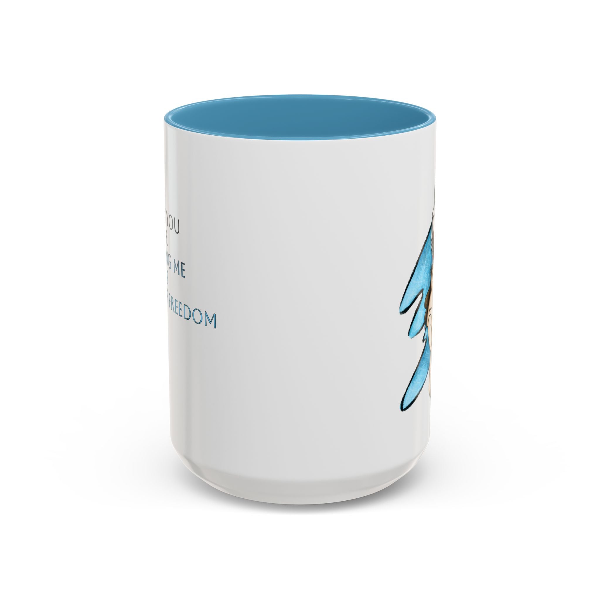 Freedom Light Blue, Video Games Meaningful Impact Series Ceramic Mug (11, 15oz)