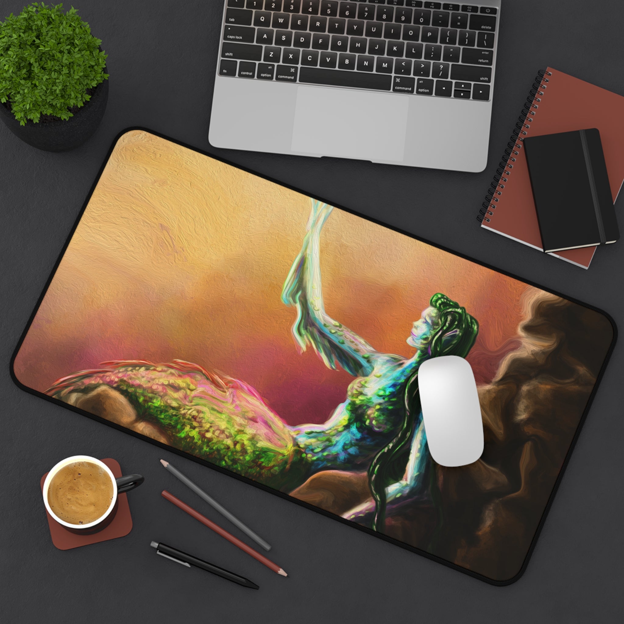 Reaching for The Sun, Fantasy Creatures Series Desk Pad