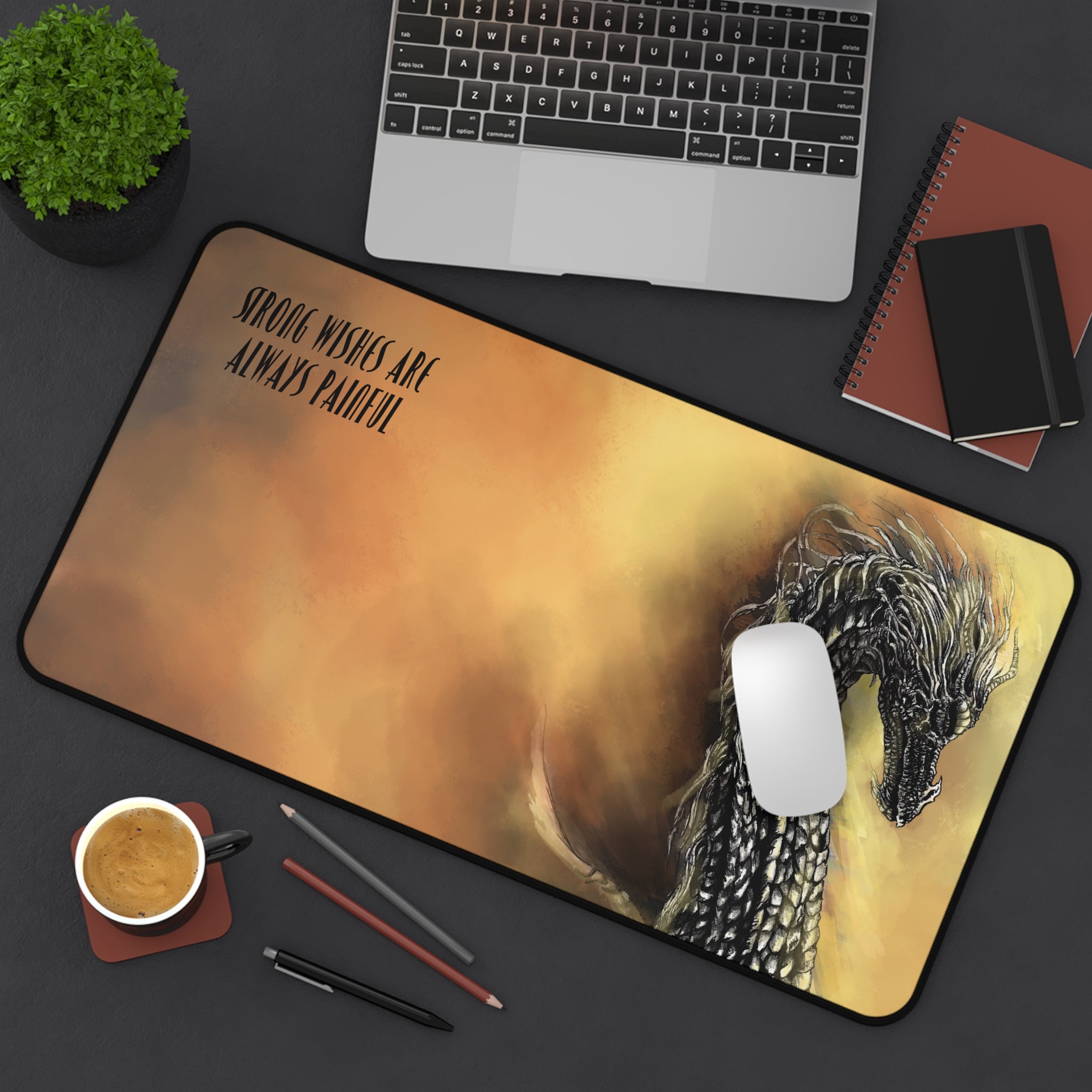 Strong Wishes, Fantasy Creatures Series Desk Pad