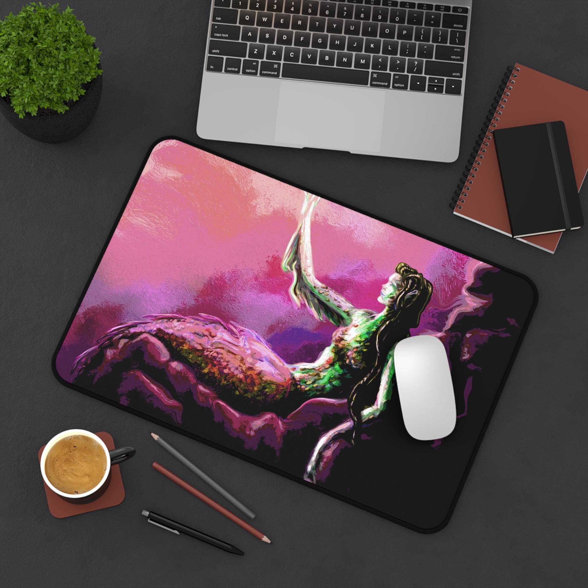 Reaching for The Sun, Fantasy Creatures Series Desk Pad