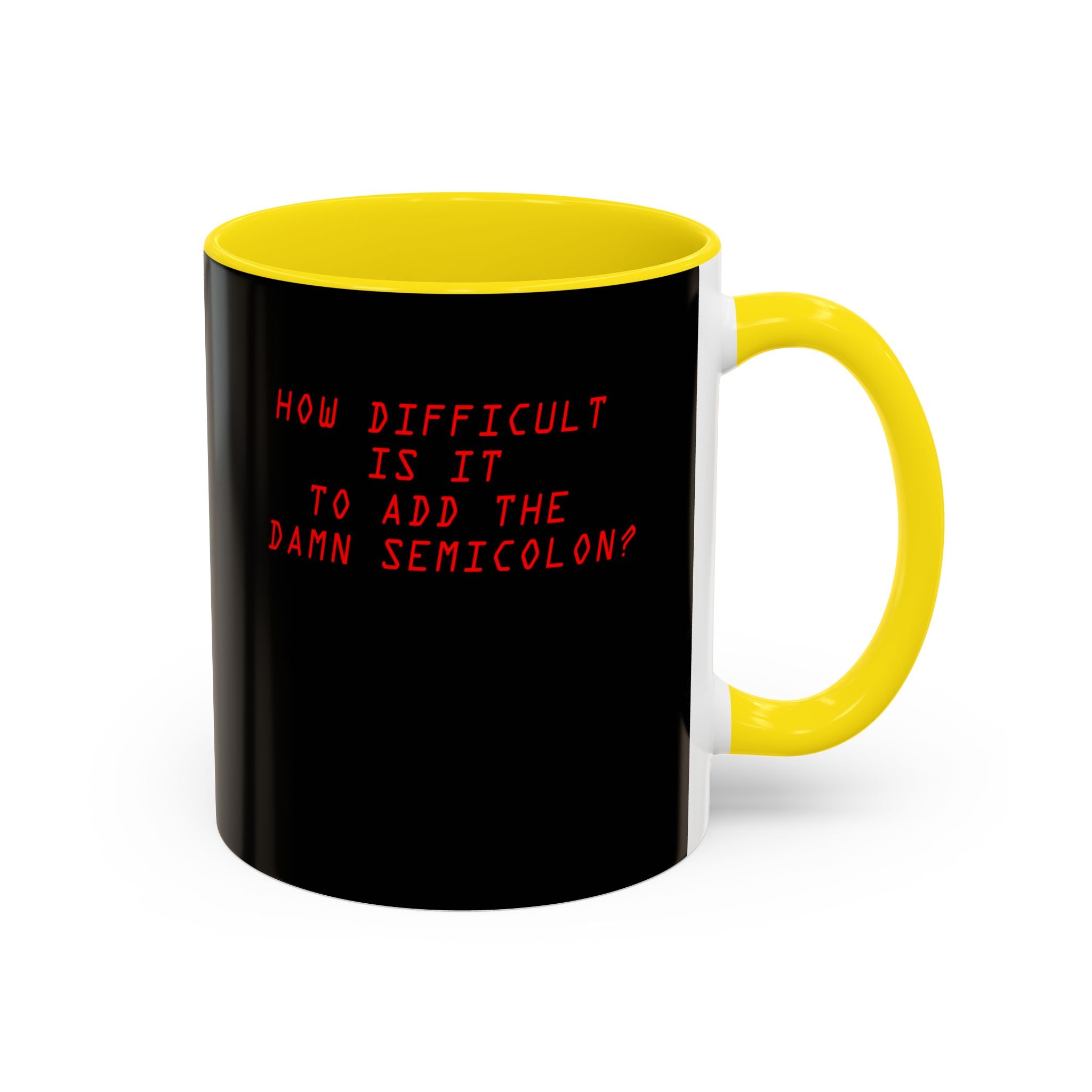 Semicolon Error, Compiler Stories Series Ceramic Mug 11oz