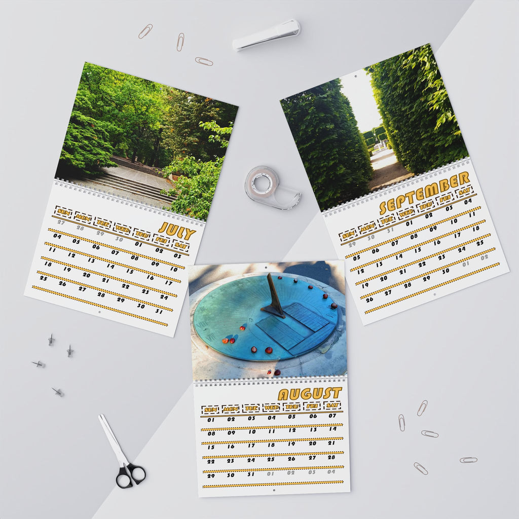 Warsaw Blue, Cities Series, Colored Grid, Wall Calendar (2027)