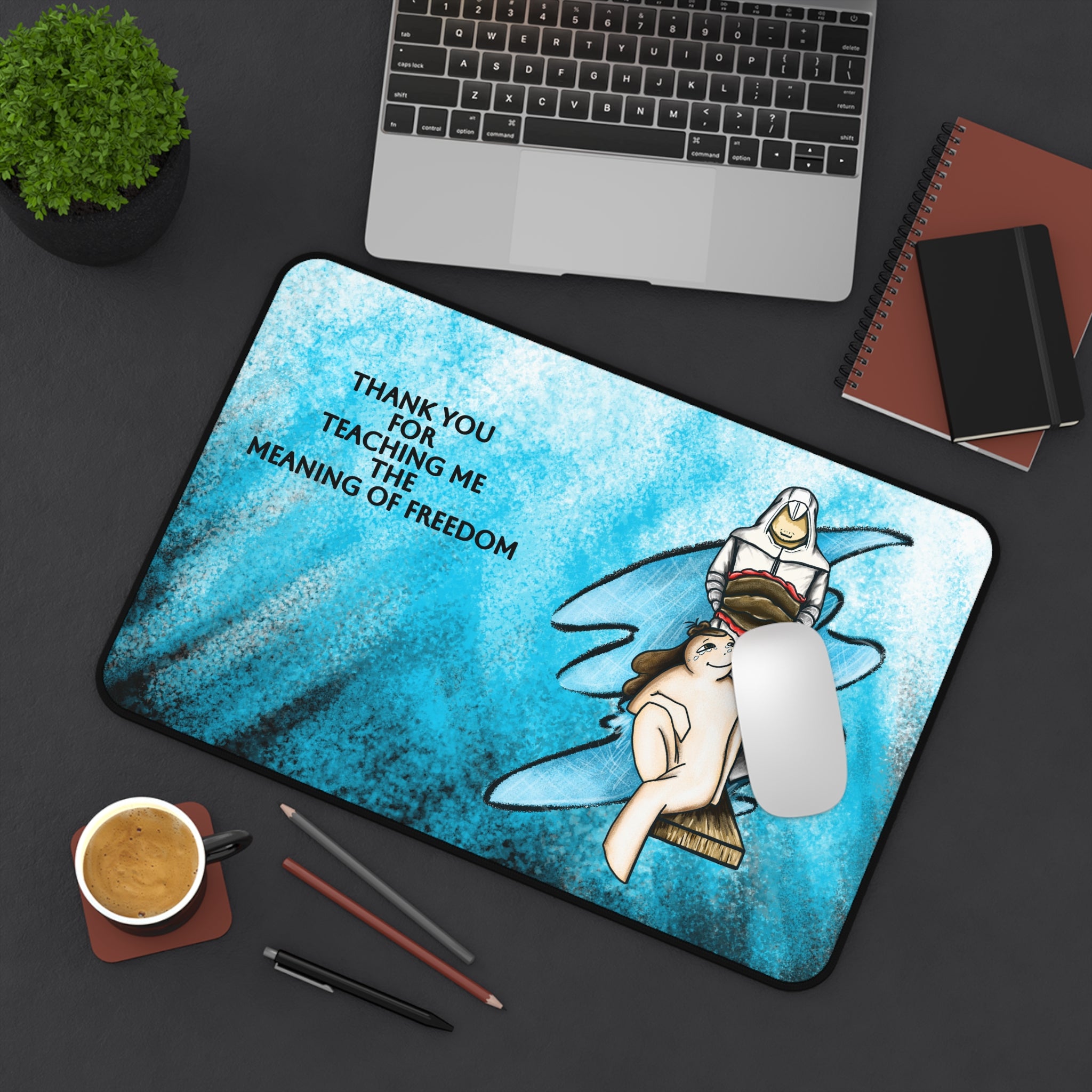 Freedom(Light Blue), Video Games Meaningful Impact Series Desk Pad