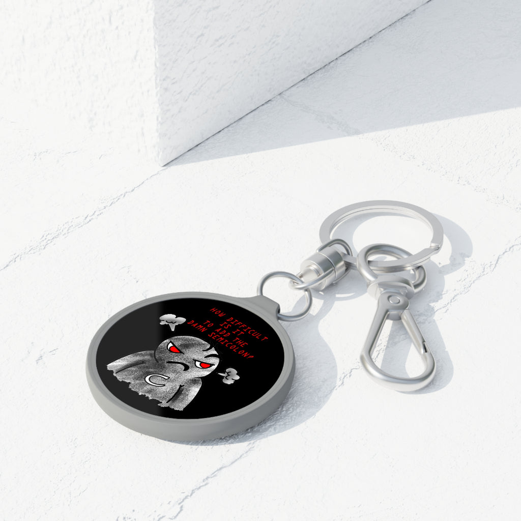 Semicolon Error, Compiler Stories Series Keyring Tag