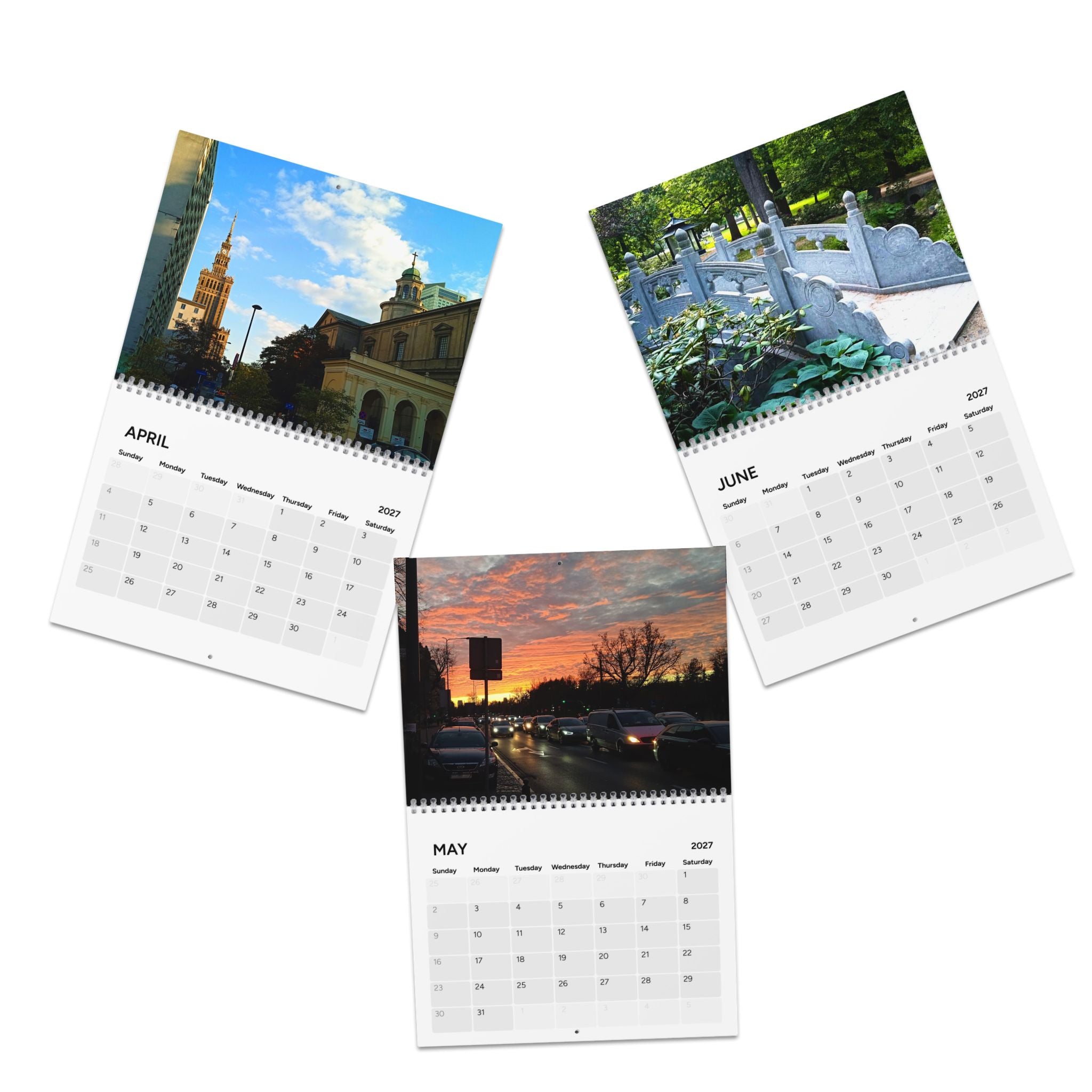Warsaw Blue, Cities Series, Wall Calendar (2027)