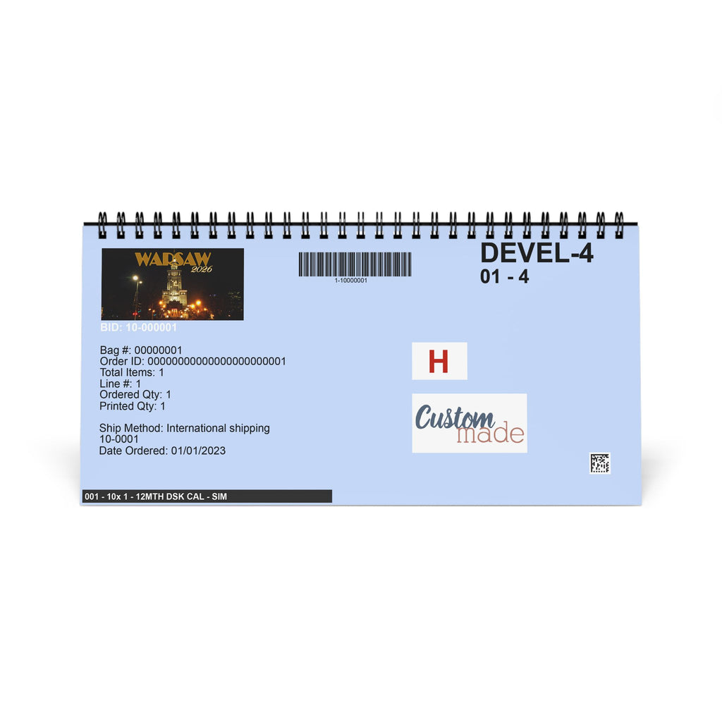 Warsaw Night, Cities Series, Desktop Calendar (2026)