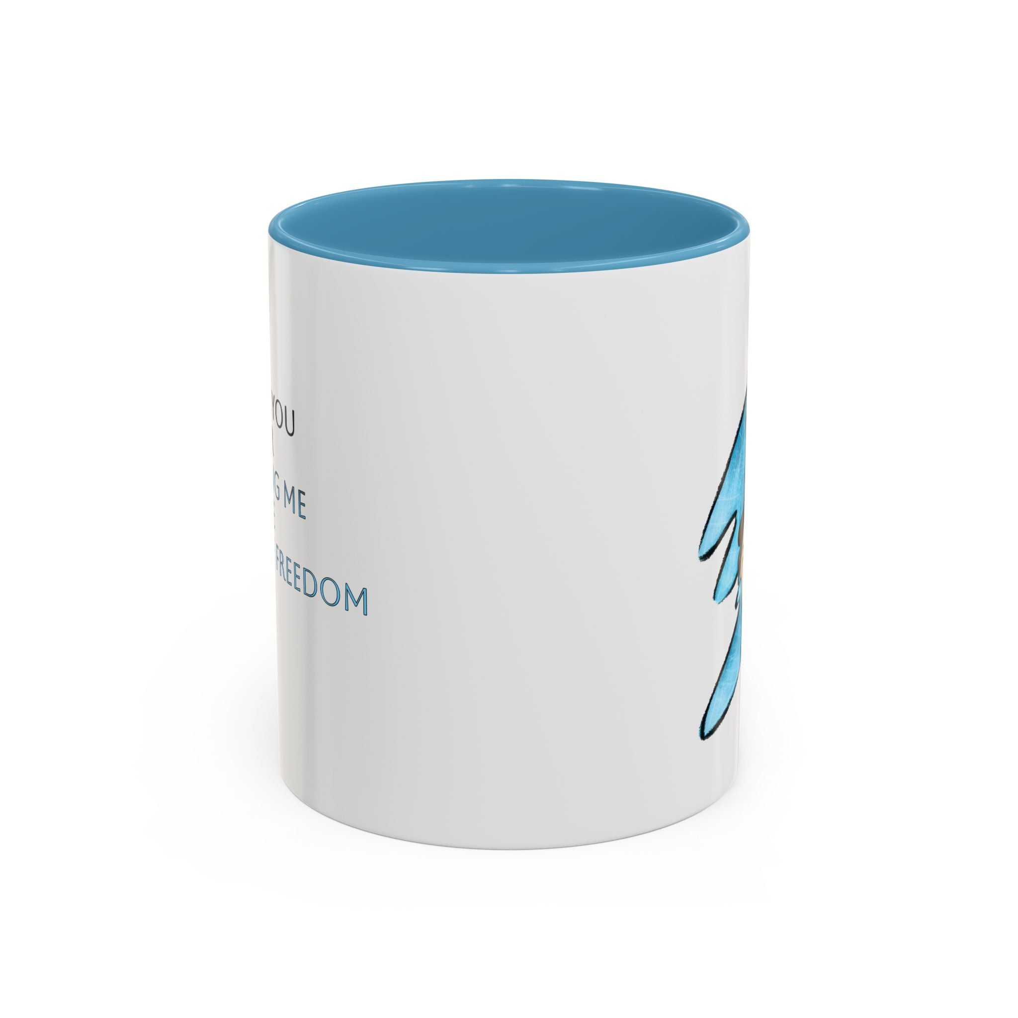 Freedom Light Blue, Video Games Meaningful Impact Series Ceramic Mug (11, 15oz)