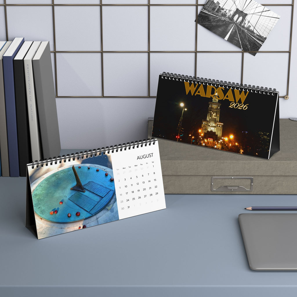 Warsaw Night, Cities Series, Desktop Calendar (2026)