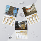 Warsaw Blue, Cities Series, Colored Grid, Wall Calendar (2027)