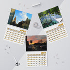 Warsaw Blue, Cities Series, Colored Grid, Wall Calendar (2027)