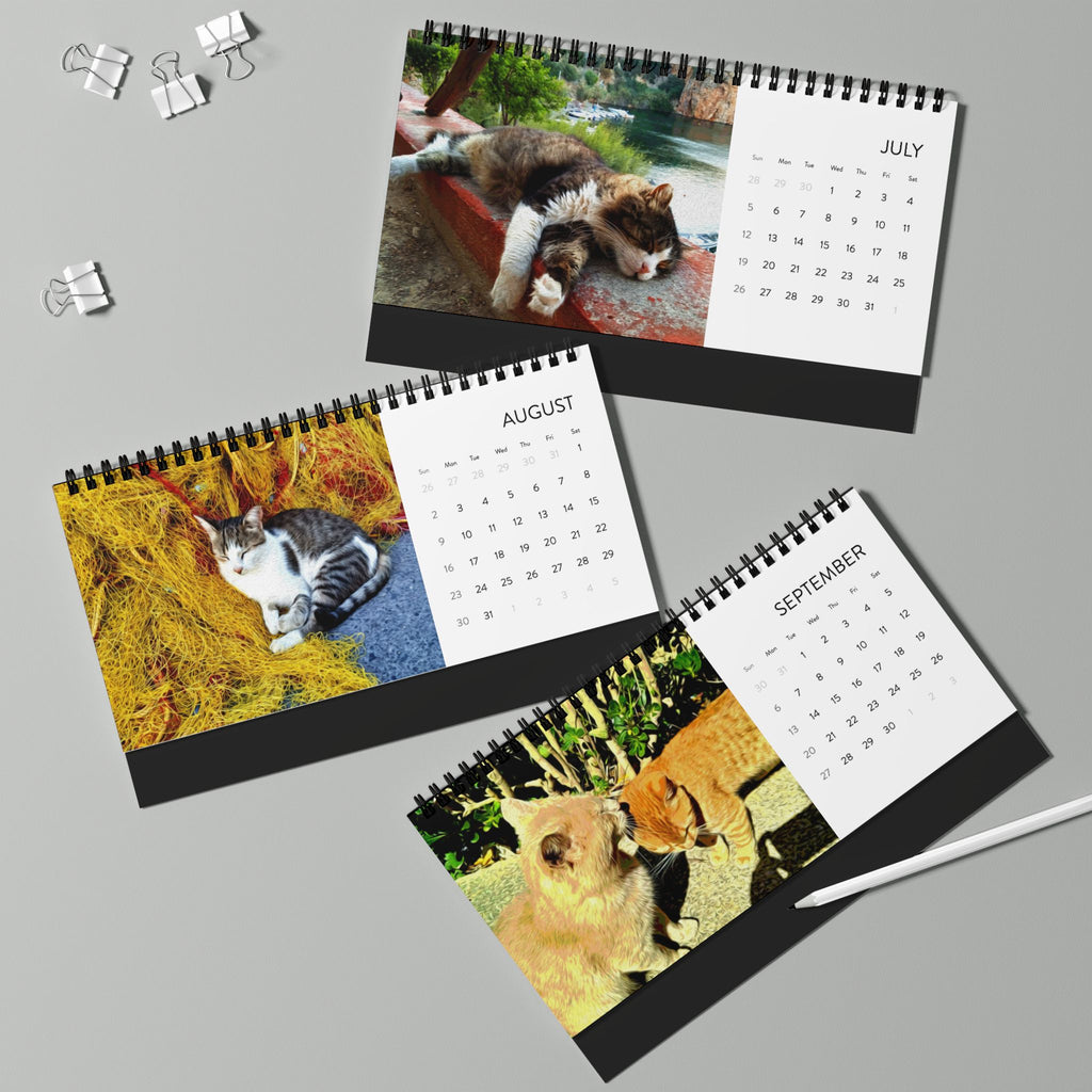 Street Cats, Desktop Calendar (2026 grid)