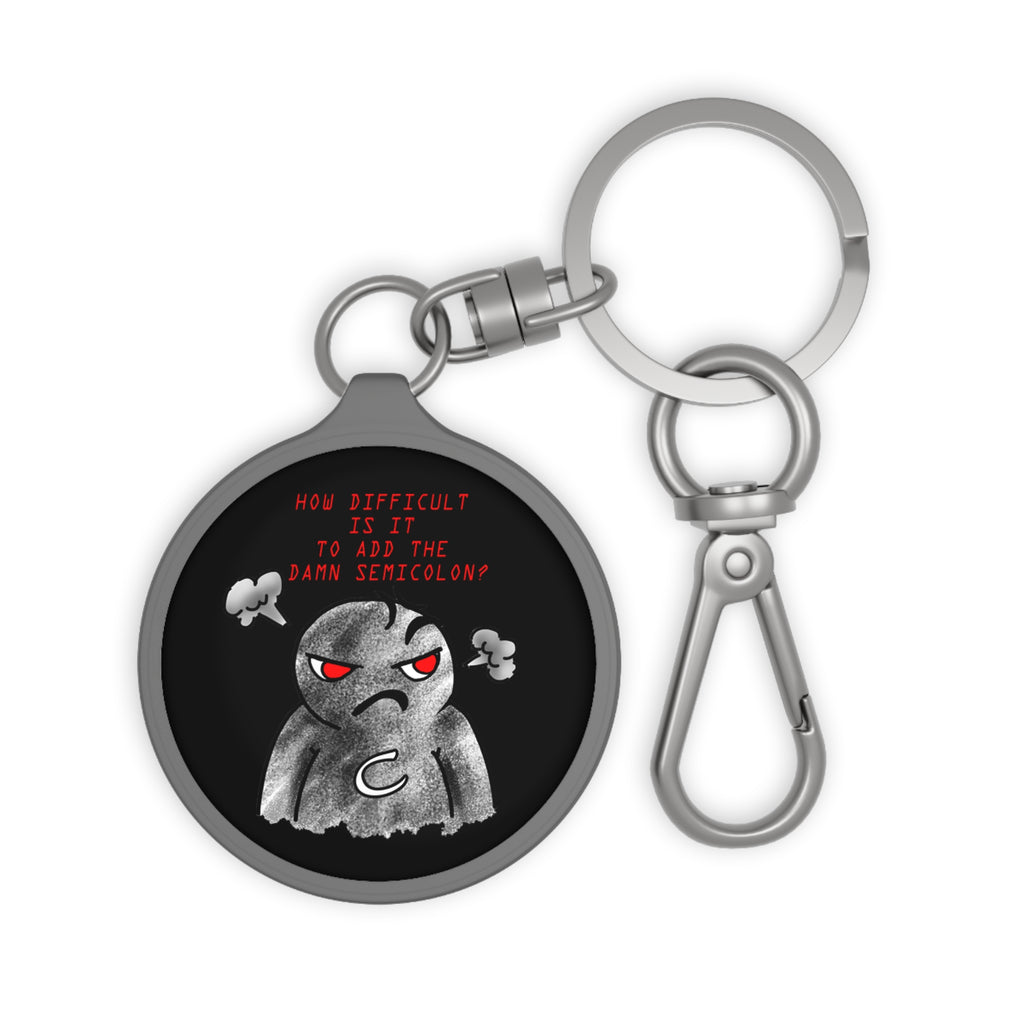 Semicolon Error, Compiler Stories Series Keyring Tag
