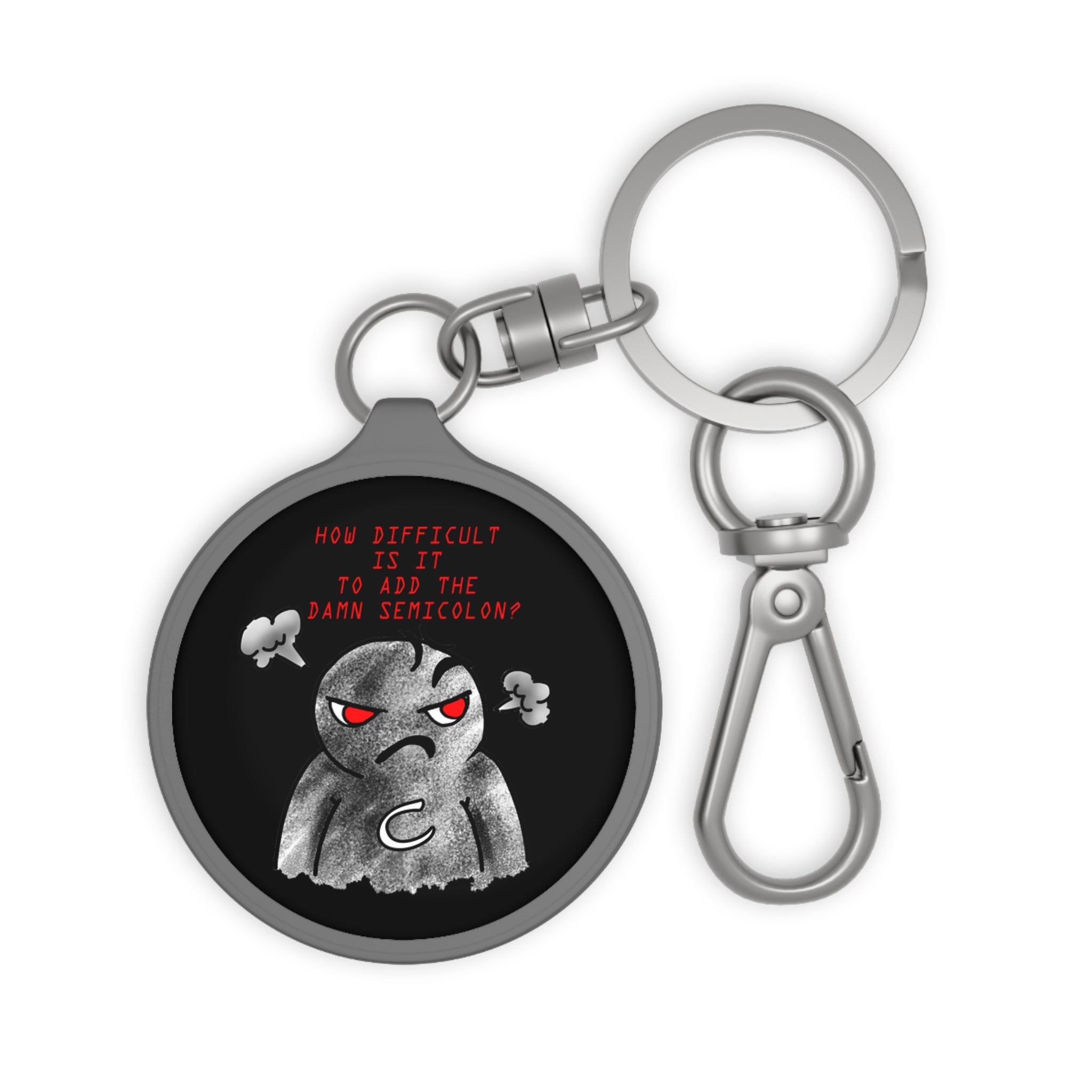 Semicolon Error, Compiler Stories Series Keyring Tag
