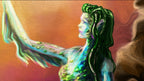 Reaching for The Sun, Fantasy Creatures Series Desk Pad